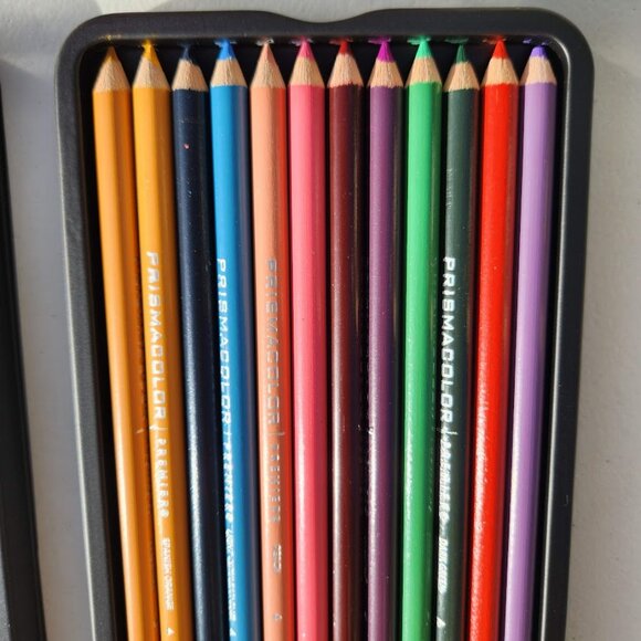 NEW Prismacolor Premier Colored Pencils Soft Core 24 Pack Art Supplies in a Tin - Picture 9 of 15